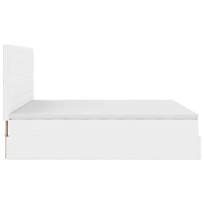 Struttura Letto Pouf con Materassi 160x200 cm Similpelle