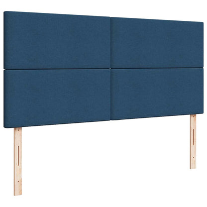 Struttura Letto Pouf con Materassi Blu 180x200cm in Tessuto | homemem39
