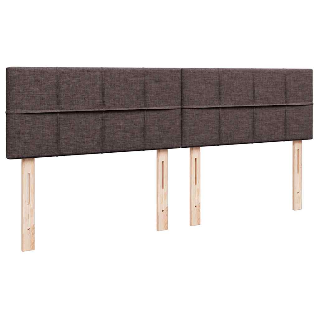 Struttura Letto Pouf con Materassi 200x200 cm in Tessuto