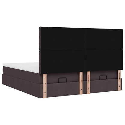 Struttura Letto Pouf con Materassi 160x200 cm in Tessuto | homemem39
