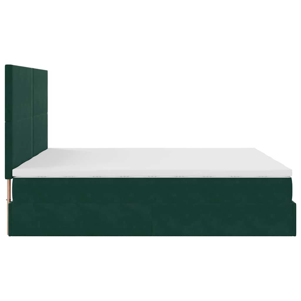 Struttura Letto Pouf con Materassi 180x200 cm Velluto | homemem39