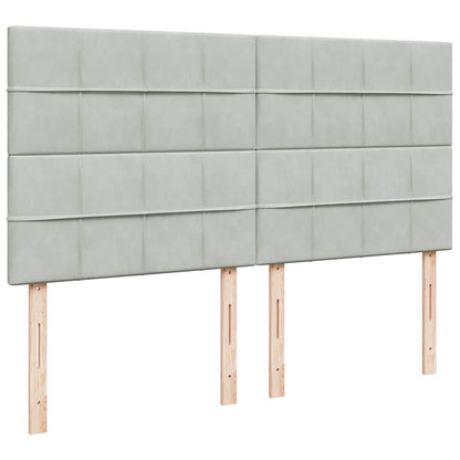 Struttura Letto Pouf con Materassi 160x200 cm in Velluto