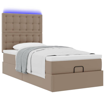 Struttura Letto Pouf con Materasso 100x200 cm Similpelle | homemem39