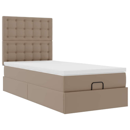 Struttura Letto Pouf con Materasso 100x200 cm Similpelle | homemem39