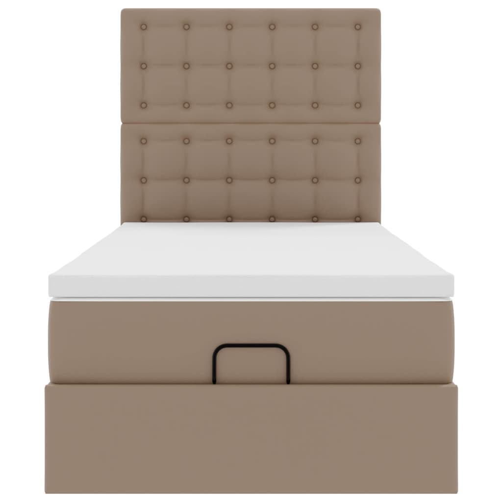 Struttura Letto Pouf con Materasso 100x200 cm Similpelle | homemem39