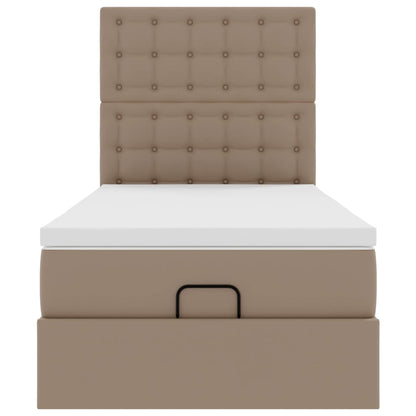 Struttura Letto Pouf con Materasso 100x200 cm Similpelle | homemem39