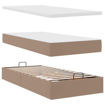 Struttura Letto Pouf con Materasso 100x200 cm Similpelle | homemem39