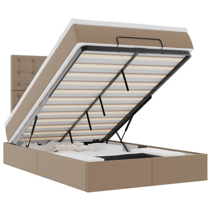 Struttura Letto Pouf con Materasso 120x200 cm Similpelle