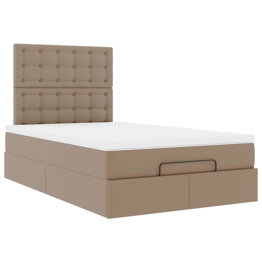 Struttura Letto Pouf con Materasso 120x200 cm Similpelle