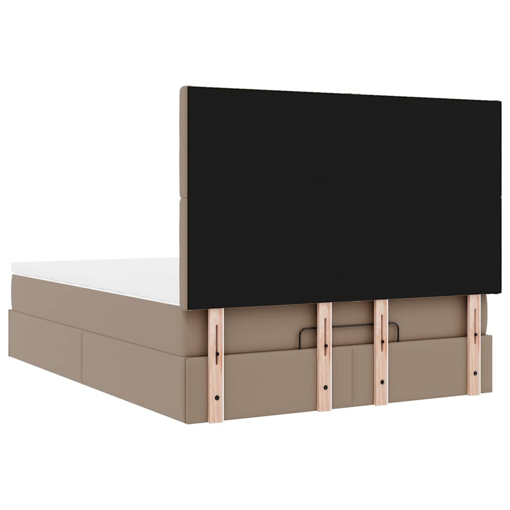 Struttura Letto Pouf con Materasso 140x200 cm Similpelle