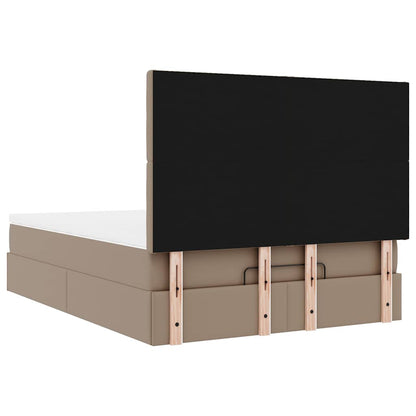 Struttura Letto Pouf con Materasso 140x200 cm Similpelle