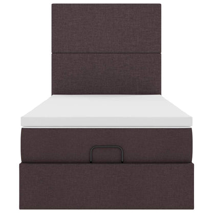 Struttura Letto Pouf con Materasso 90x190 cm in Tessuto
