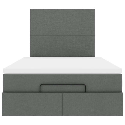 Struttura Letto Pouf con Materasso 80x200 cm in Tessuto