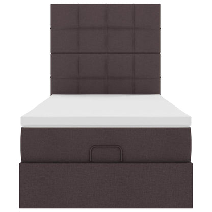 Struttura Letto Pouf con Materasso 100x200 cm in Tessuto - homemem39