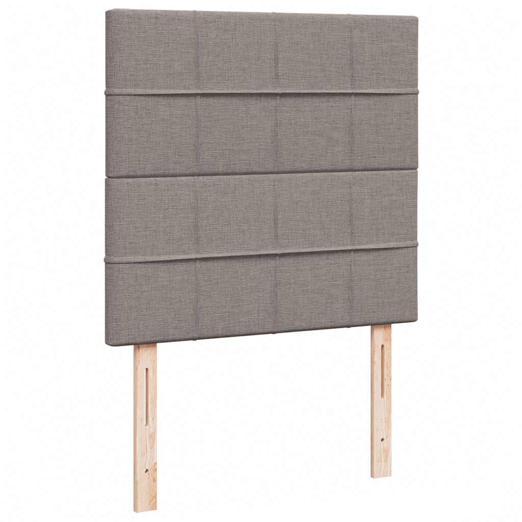 Struttura Letto Pouf con Materasso Tortora 100x200cm in Tessuto
