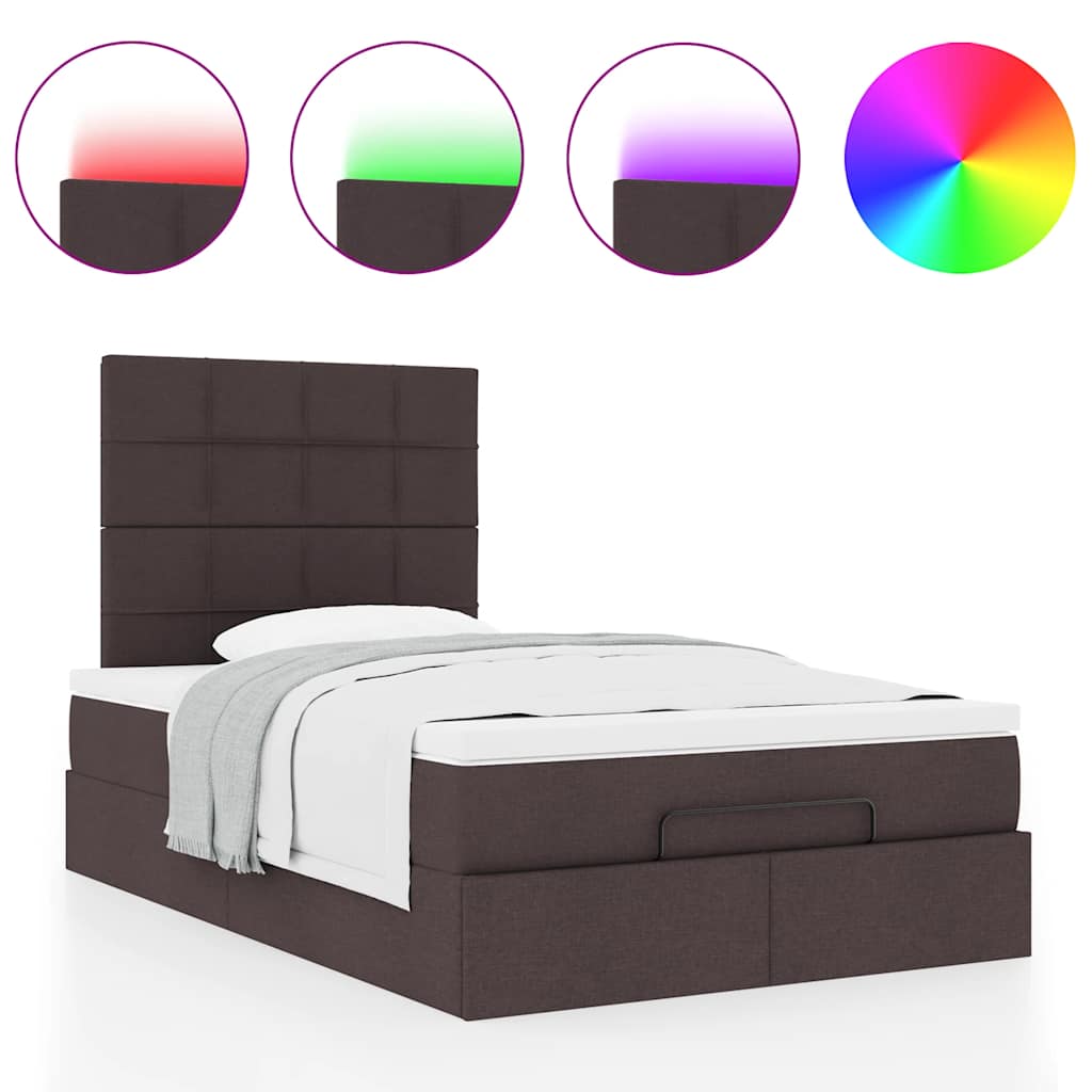 Struttura Letto Pouf con Materasso 80x200 cm in Tessuto | homemem39