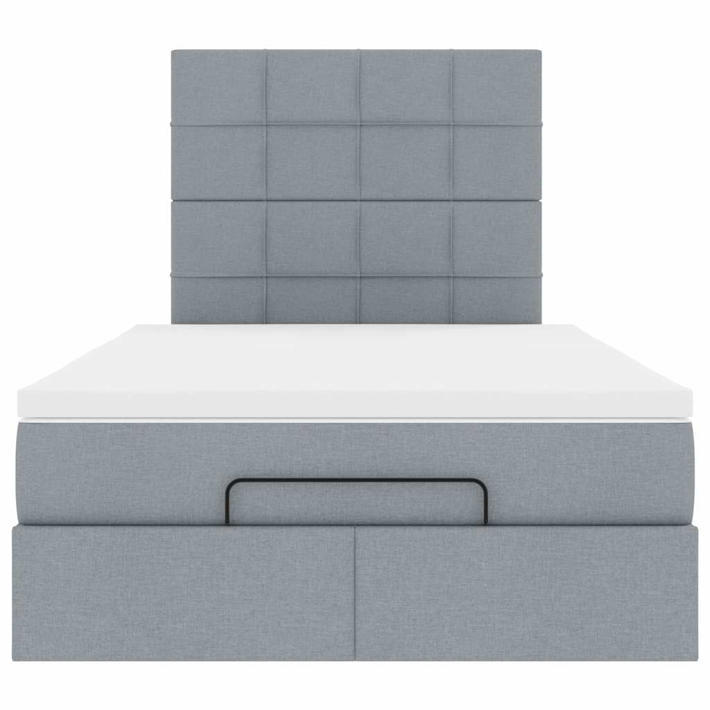Struttura Letto Pouf con Materasso 120x200 cm in Tessuto