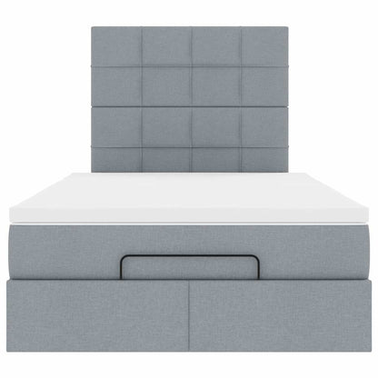 Struttura Letto Pouf con Materasso 120x200 cm in Tessuto