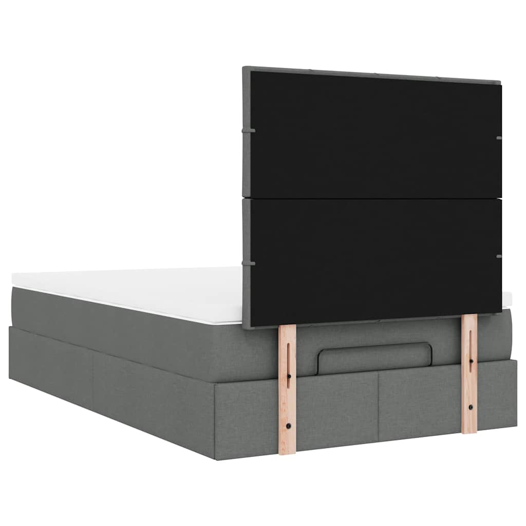 Struttura Letto Pouf con Materasso 120x200 cm in Tessuto