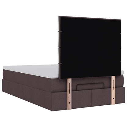Struttura Letto Pouf con Materasso 120x200 cm in Tessuto