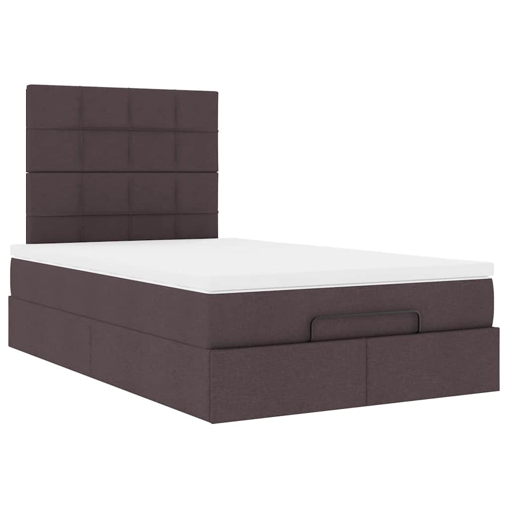 Struttura Letto Pouf con Materasso 120x200 cm in Tessuto | homemem39