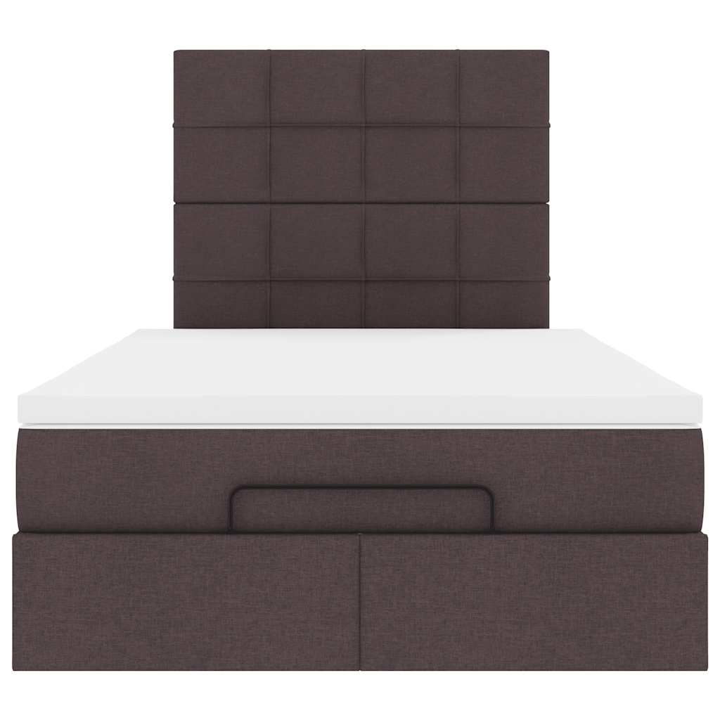 Struttura Letto Pouf con Materasso 120x200 cm in Tessuto | homemem39