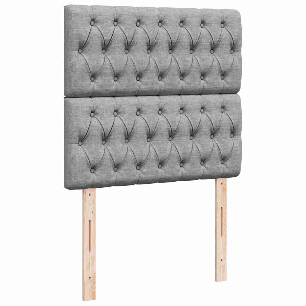 Struttura Letto Pouf con Materasso 100x200 cm in Tessuto
