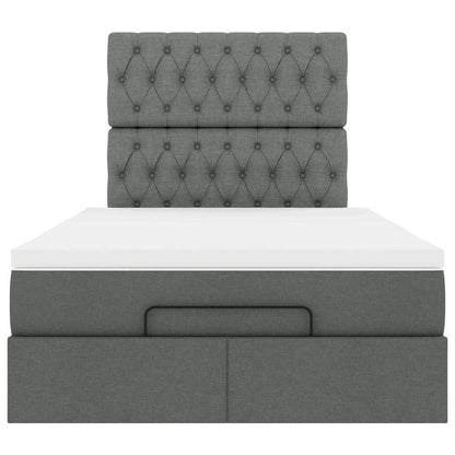 Struttura Letto Pouf con Materasso 80x200 cm in Tessuto