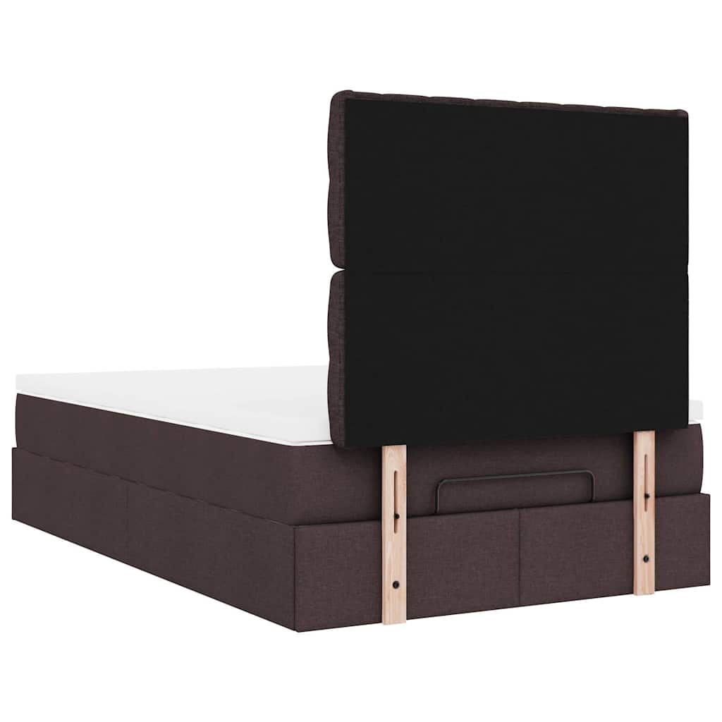 Struttura Letto Pouf con Materasso 80x200 cm in Tessuto