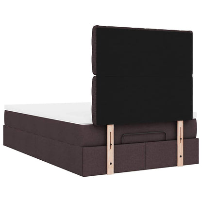 Struttura Letto Pouf con Materasso 80x200 cm in Tessuto