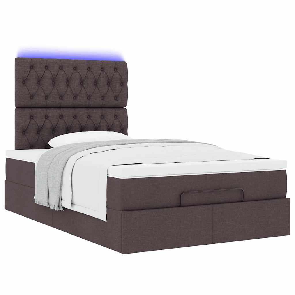 Struttura Letto Pouf con Materasso 80x200 cm in Tessuto | homemem39