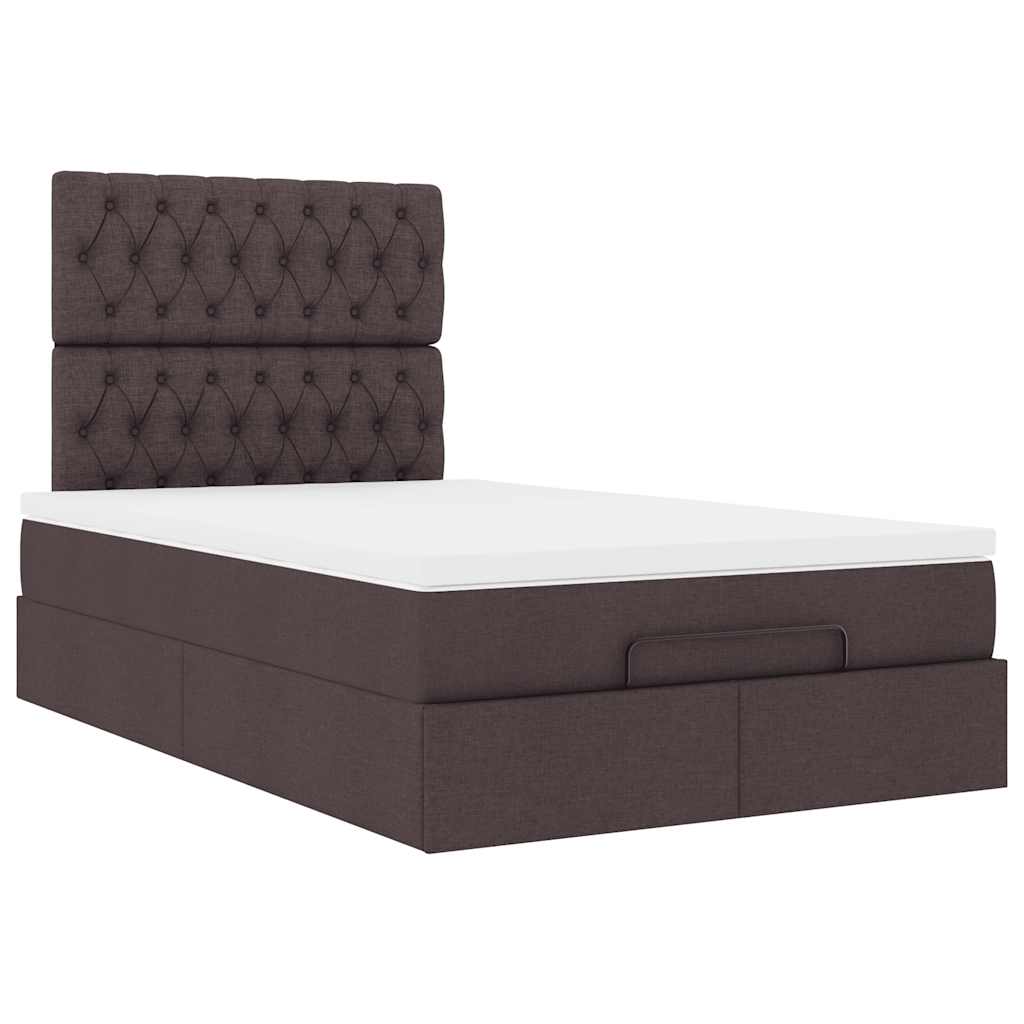 Struttura Letto Pouf con Materasso 80x200 cm in Tessuto | homemem39