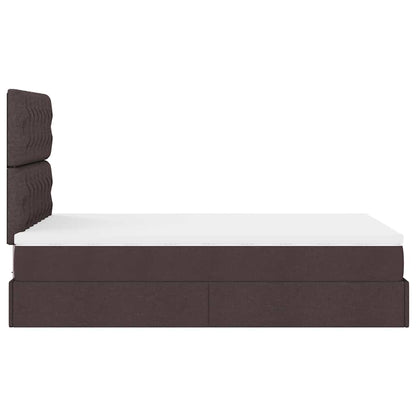 Struttura Letto Pouf con Materasso 80x200 cm in Tessuto | homemem39