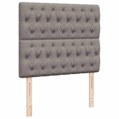 Struttura Letto Pouf con Materasso Tortora 120x200cm in Tessuto | homemem39