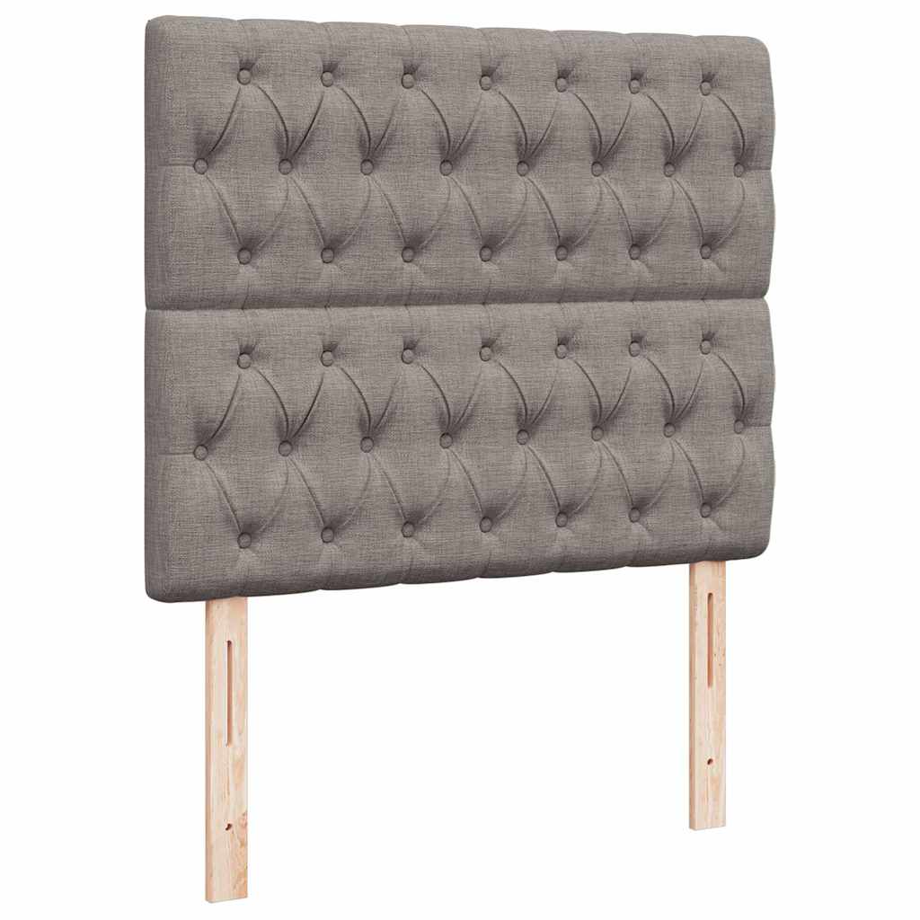 Struttura Letto Pouf con Materasso Tortora 120x200cm in Tessuto