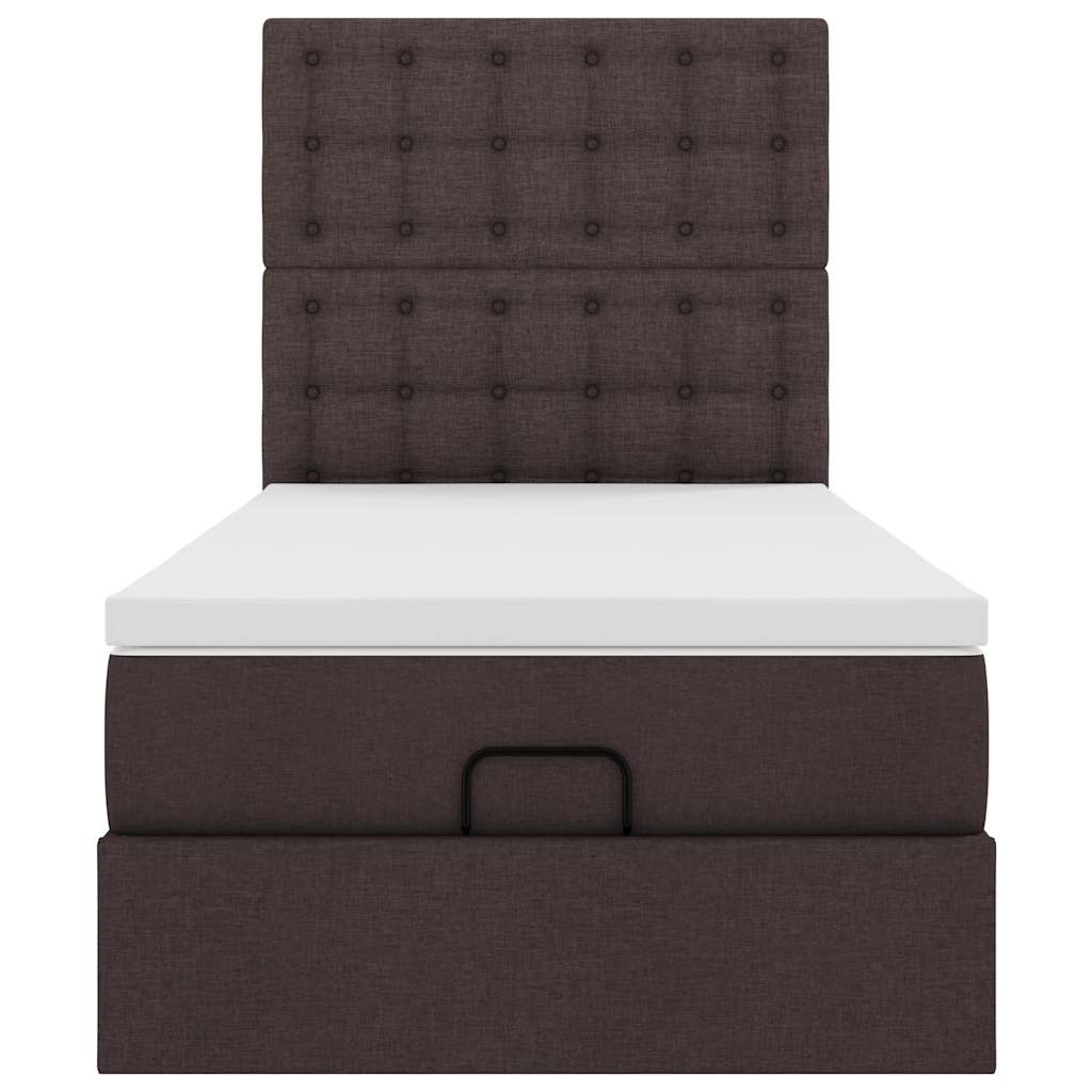 Struttura Letto Pouf con Materasso 80x200 cm in Tessuto | homemem39
