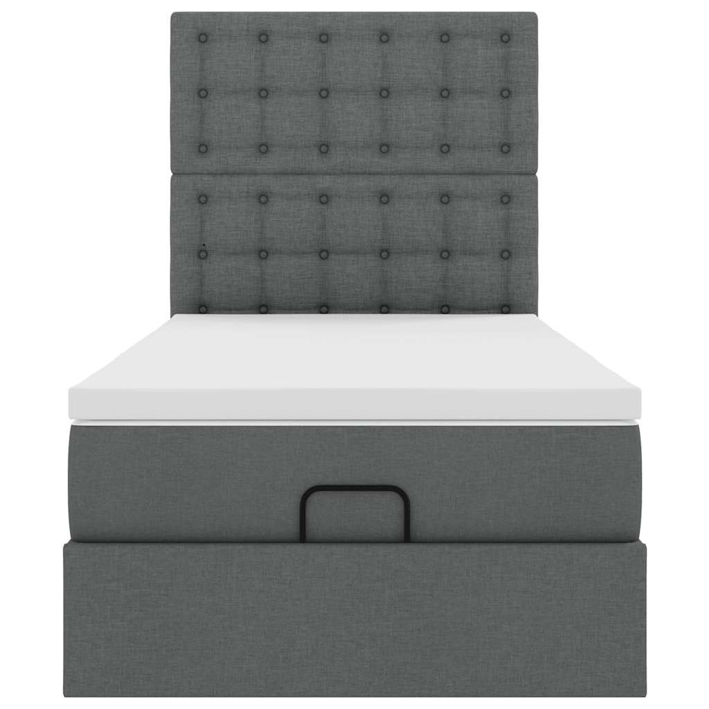 Struttura Letto Pouf con Materasso 90x190 cm in Tessuto