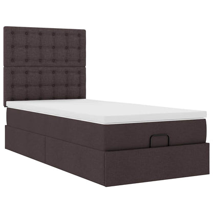 Struttura Letto Pouf con Materasso 90x190 cm in Tessuto | homemem39