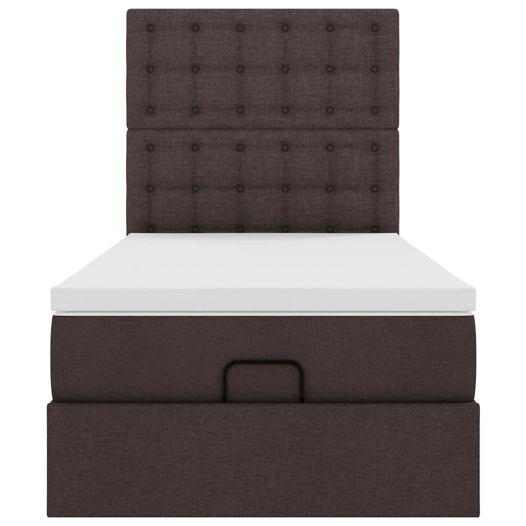Struttura Letto Pouf con Materasso 90x190 cm in Tessuto | homemem39