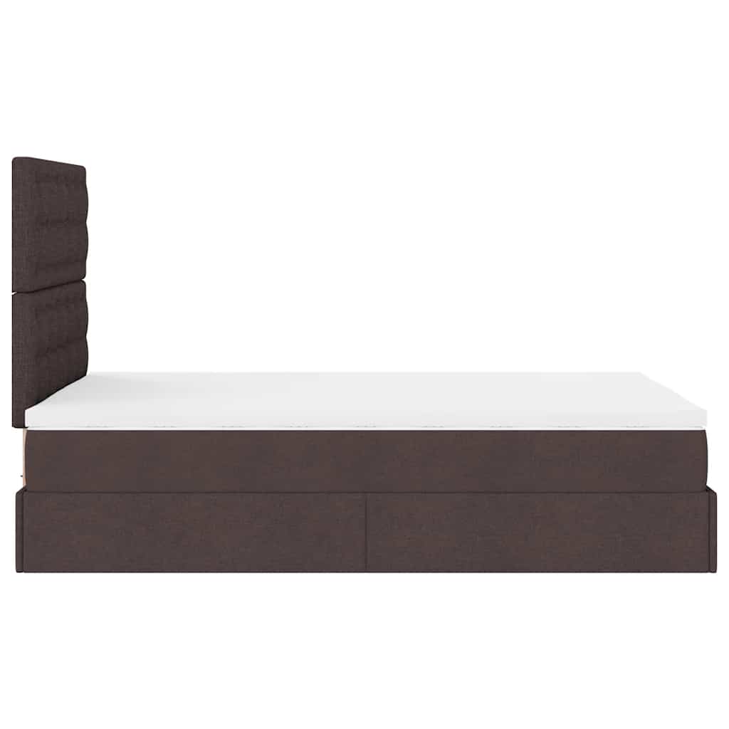 Struttura Letto Pouf con Materasso 80x200 cm in Tessuto | homemem39