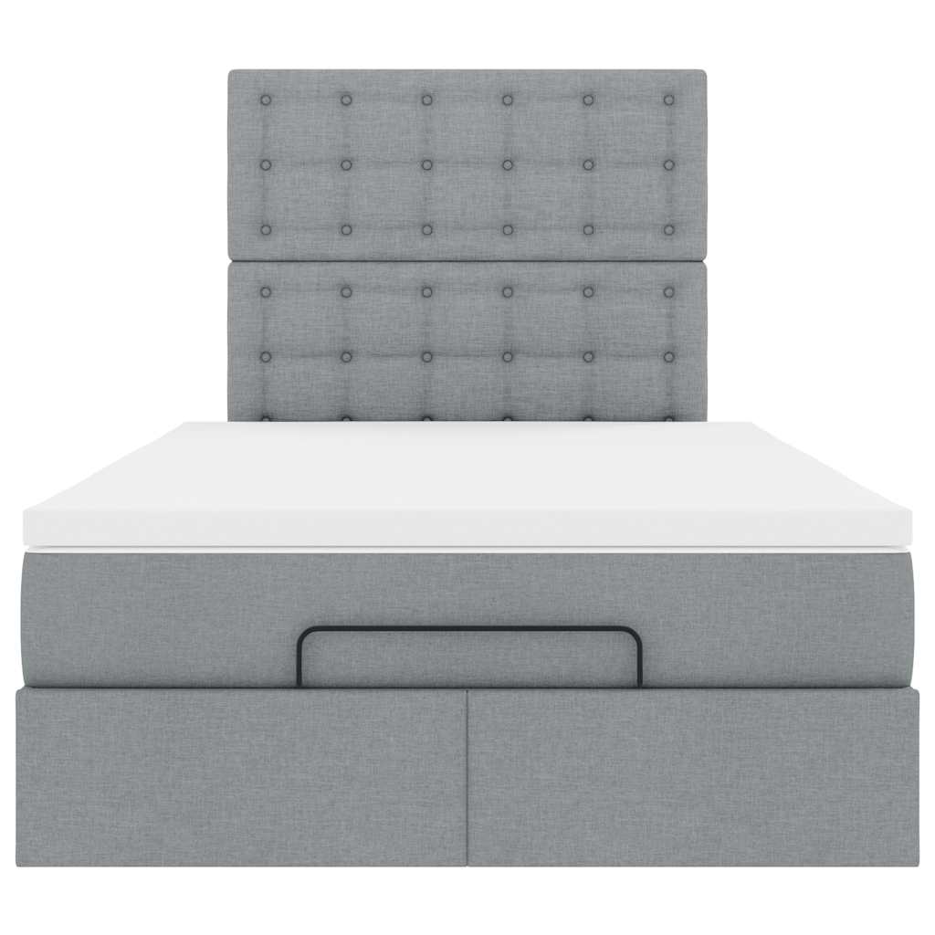 Struttura Letto Pouf con Materasso 120x200 cm in Tessuto