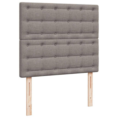 Struttura Letto Pouf con Materasso Tortora 120x200cm in Tessuto
