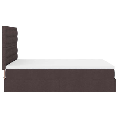 Struttura Letto Pouf con Materasso 140x190 cm in Tessuto | homemem39
