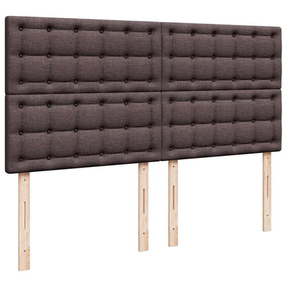 Struttura Letto Pouf con Materassi 200x200 cm in Tessuto | homemem39