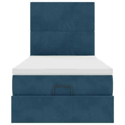 Struttura Letto Pouf con Materassi 100x200 cm Velluto | homemem39