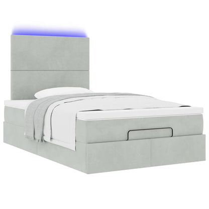 Struttura Letto Pouf con Materassi 120x200 cm Velluto | homemem39