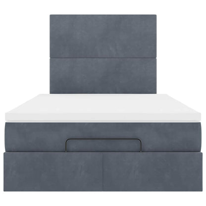 Struttura Letto Pouf con Materassi 120x200 cm Velluto