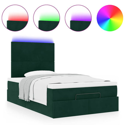 Struttura Letto Pouf con Materassi 120x200 cm Velluto | homemem39
