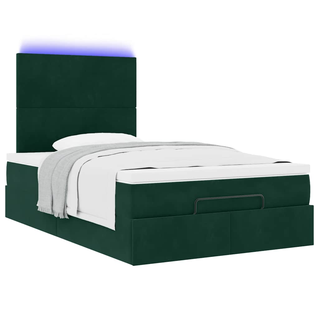 Struttura Letto Pouf con Materassi 120x200 cm Velluto | homemem39