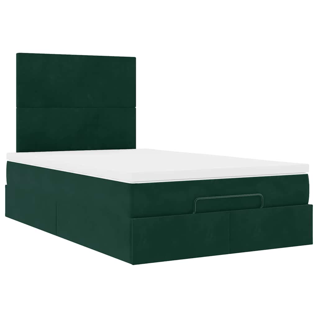 Struttura Letto Pouf con Materassi 120x200 cm Velluto | homemem39